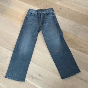 EUC Mother Rambler Ankle Jean, Bars & Phrases: Light Grey, Sz 27